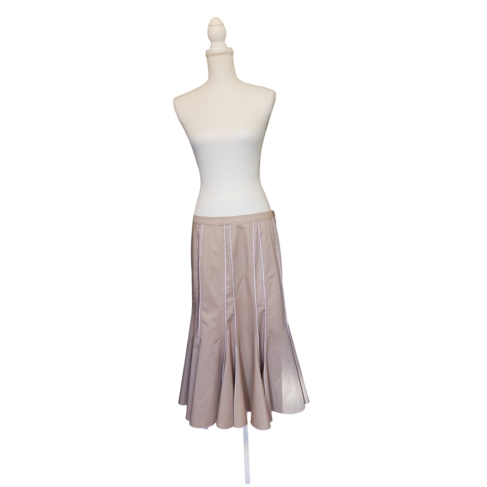 Chic Tan A-Line Women's Skirt